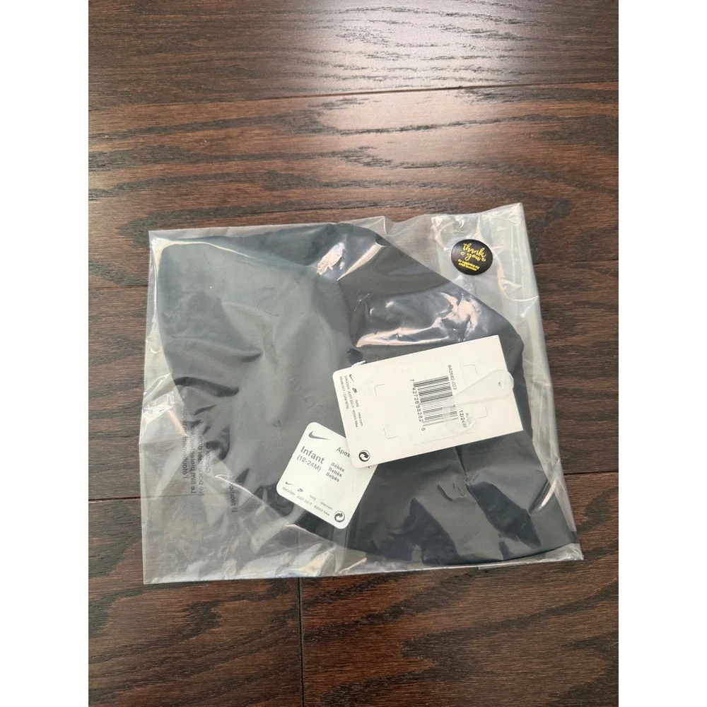 Nike Apex Bucket Hat Infant 12-24M Black UPF 40+ Sun Hat 6A2682-023